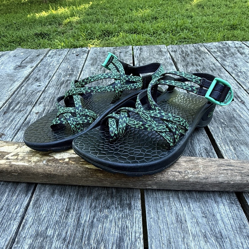 Chaco Women's ZCloud X2 Comfort Sandals Adjustable Dual-Strap Outdoor Sz 7 Green